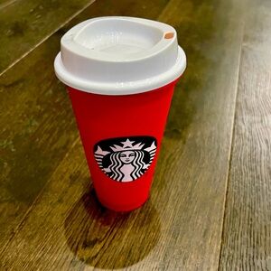 Starbucks red tumbler 16 oz cup